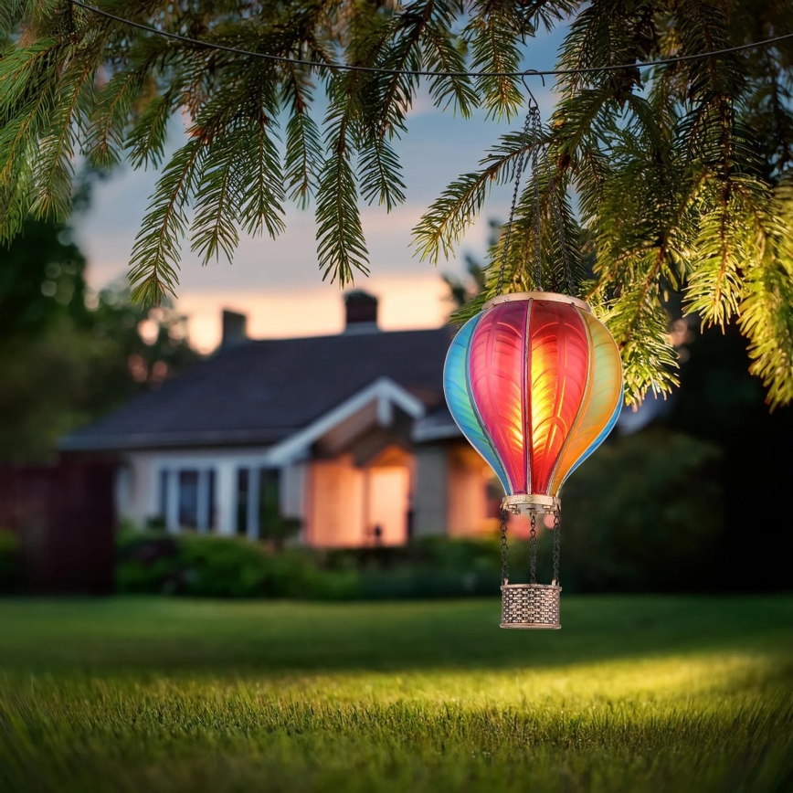 Globo - Decorazione solare a ciondolo 20xLED/0,5W/3V IP44 mongolfiera