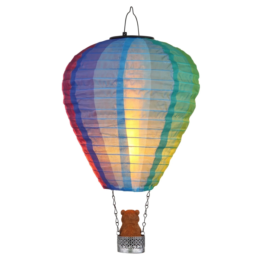 Globo - LED Decorazione solare a ciondolo 24xLED/0,06W/3V IP44 mongolfiera