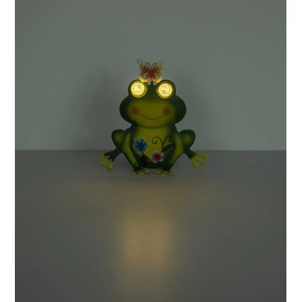 Globo - Lampada solare a LED 104xLED/3V IP44 300 mAh a forma di rana