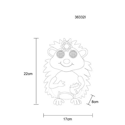 Globo - Lampada solare a LED 104 LED/3V IP44 300 mAh Riccio