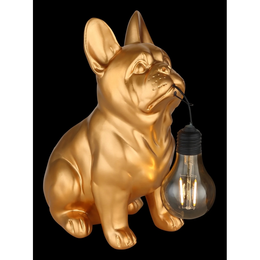 Globo - Lampada solare a LED 3V IP44 300 mAh, cane dorato