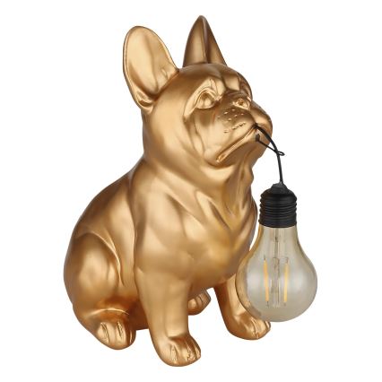 Globo - Lampada solare a LED 3V IP44 300 mAh, cane dorato