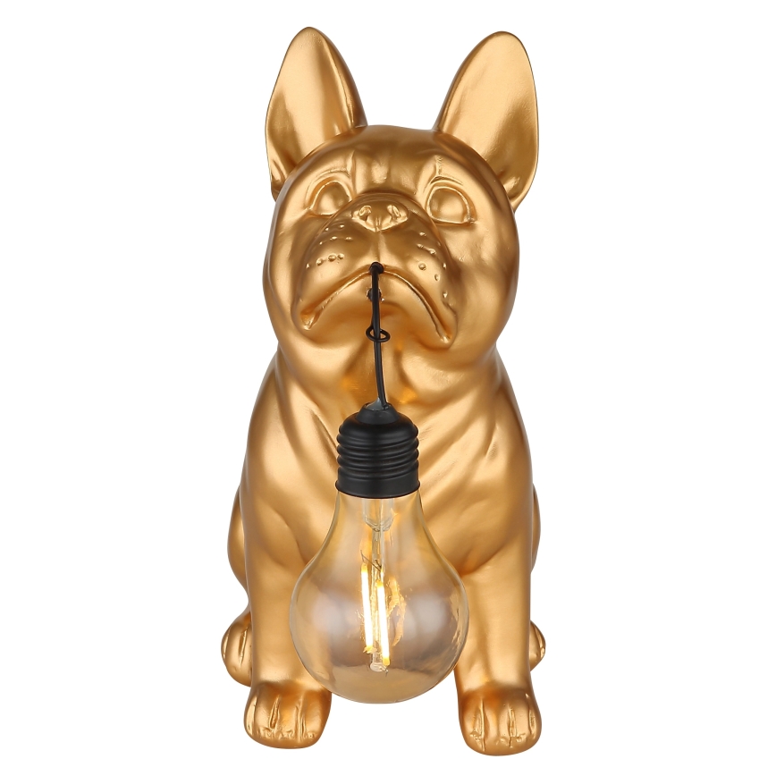 Globo - Lampada solare a LED 3V IP44 300 mAh, cane dorato