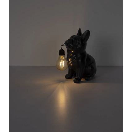 Globo - Lampada solare a LED 3V IP44 300 mAh, cane nero