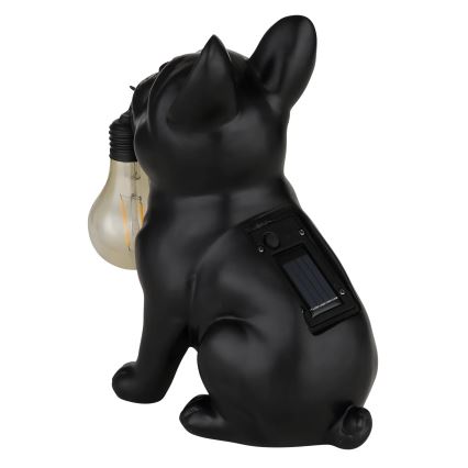 Globo - Lampada solare a LED 3V IP44 300 mAh, cane nero