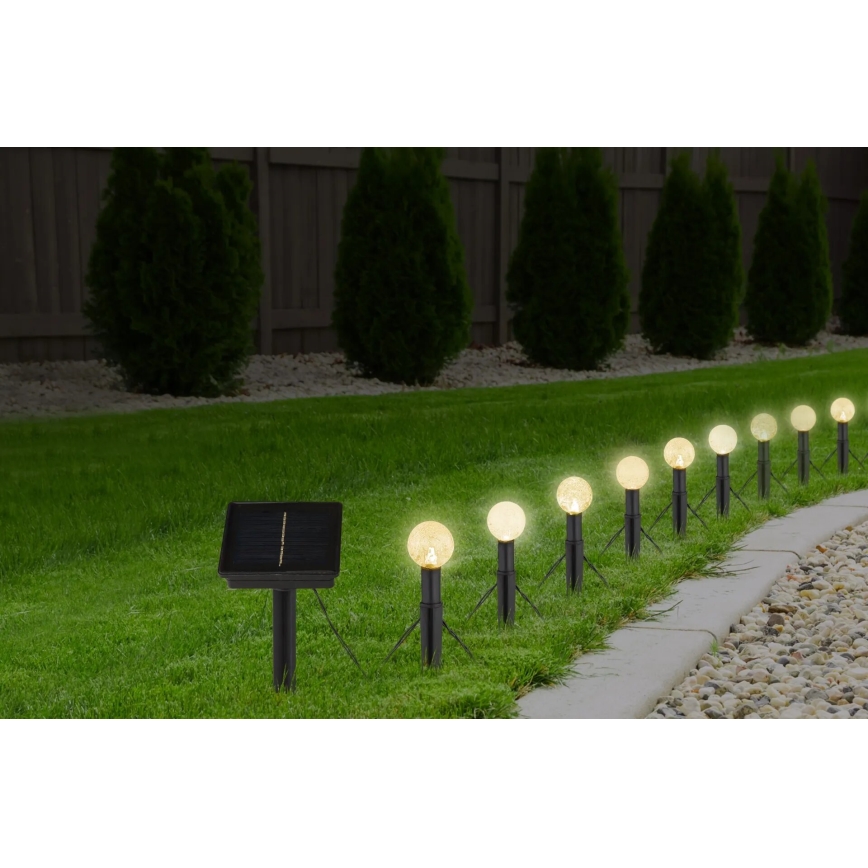 Globo - LED RGB Solare catena 20xLED/0,06W/3V 770 cm IP44
