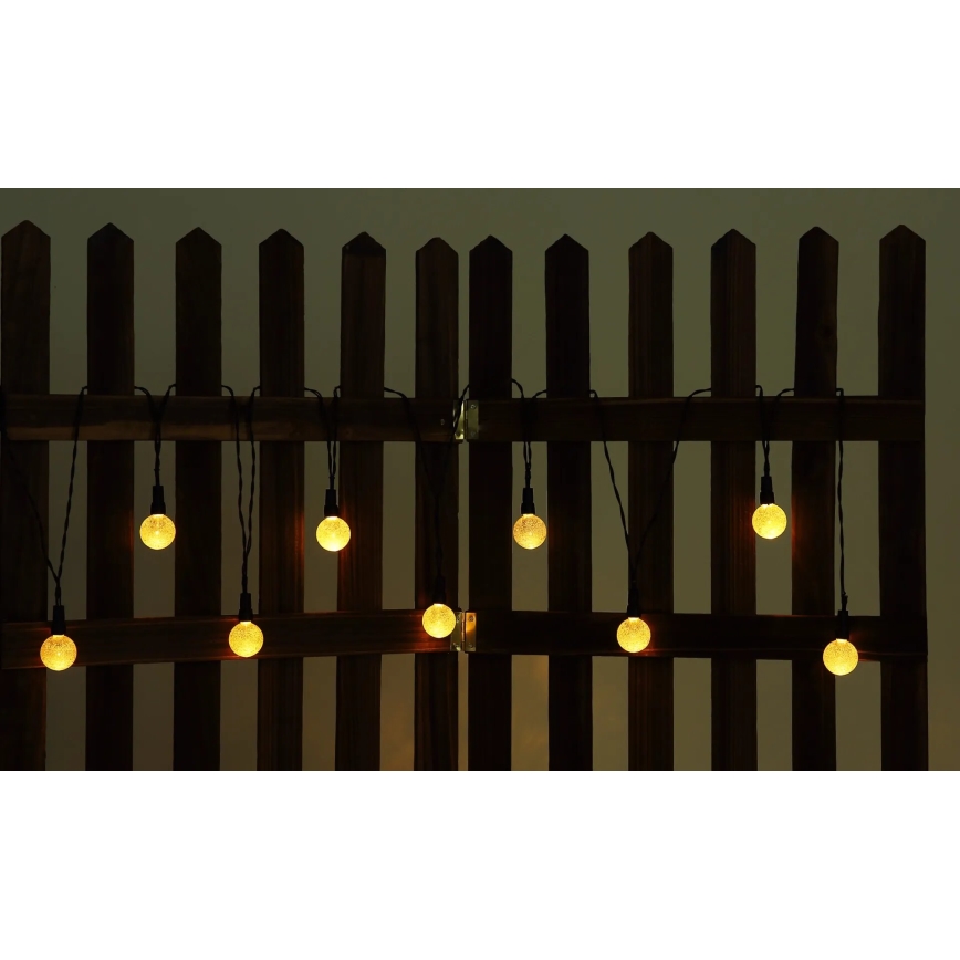 Globo - LED RGB Solare catena 20xLED/0,06W/3V 770 cm IP44