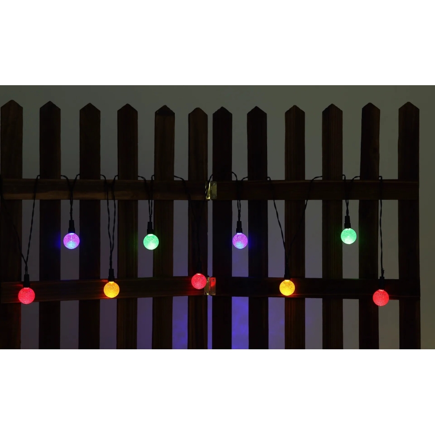 Globo - LED RGB Solare catena 20xLED/0,06W/3V 770 cm IP44