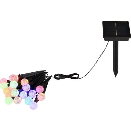 Globo - LED RGB Solare catena 20xLED/0,06W/3V 770 cm IP44