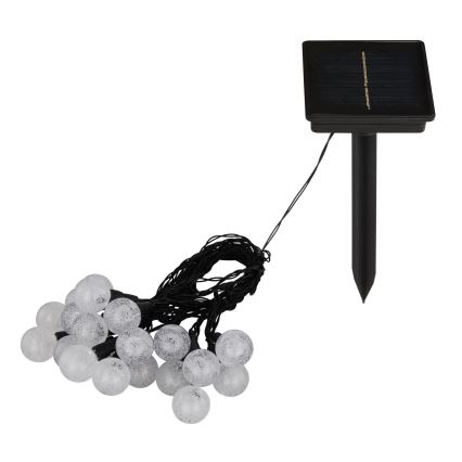 Globo - LED RGB Solare catena 20xLED/0,06W/3V 770 cm IP44