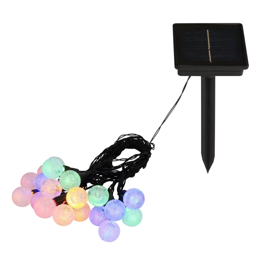 Globo - LED RGB Solare catena 20xLED/0,06W/3V 770 cm IP44