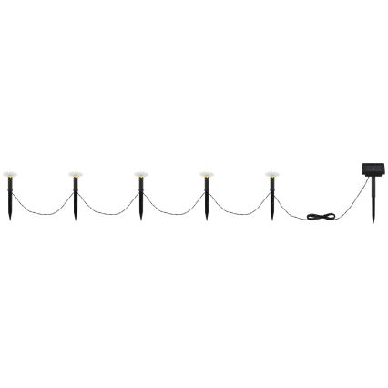 Globo - Catena solare a LED 5xLED/3V IP44 300 mAh 2,2 m fiori