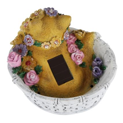 Globo - Lampada solare a LED 1,2 V IP44 300 mAh a forma di gatto