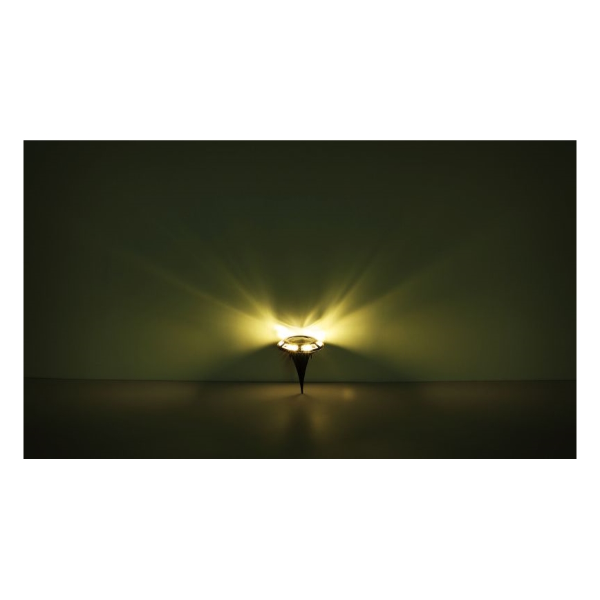 Globo - SET 2x Lampada LED solare LED/0,72W/3V 3200K IP44 300 mAh