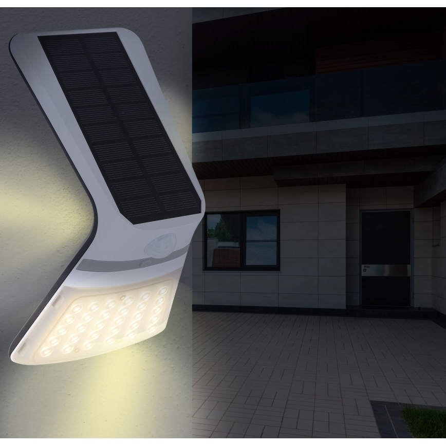 Globo - Lampada solare LED con sensore LED/3,5W/3V IP44 22,6 cm