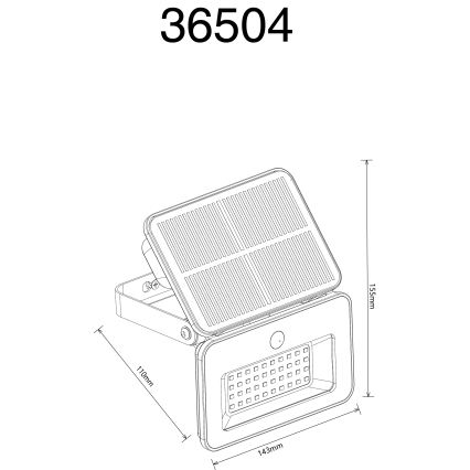 Globo - Lampada solare dimmerabile a LED con sensore LED/8W/5V 3000/4000/6500K IP65 2200 mAh