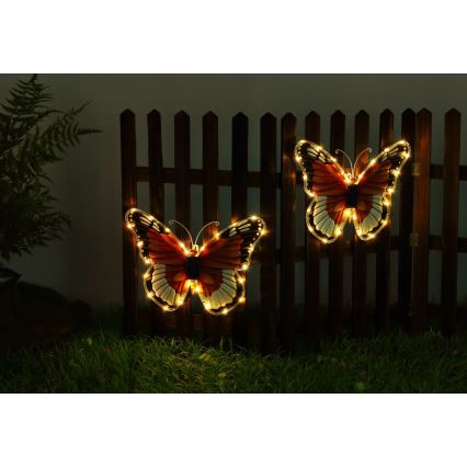 Globo - Lampada solare a LED LED/3V IP44 200 mAh farfalla