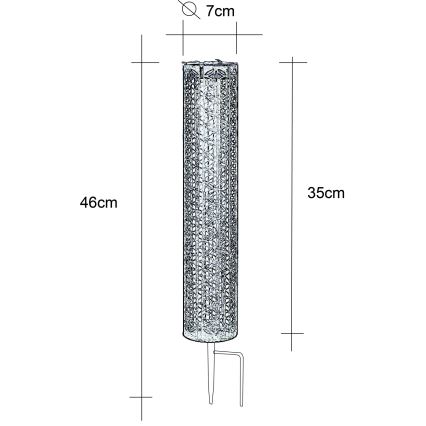 Globo - Lampada LED solare LED/0,06W/3,2V 3000K IP44