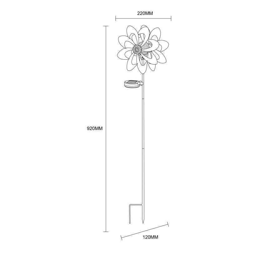 Globo - LED Solare decorazione LED/0,06W/3,2V IP44