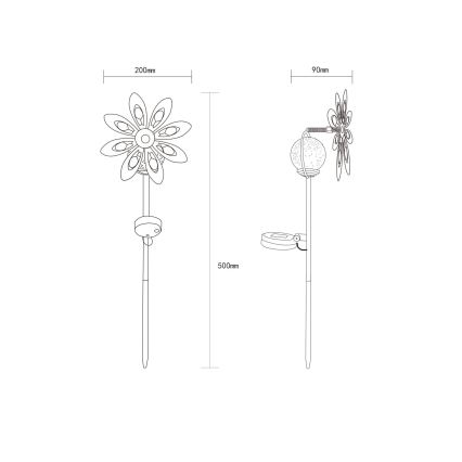 Globo - LED Solare decorazione LED/0,02W/3V IP44