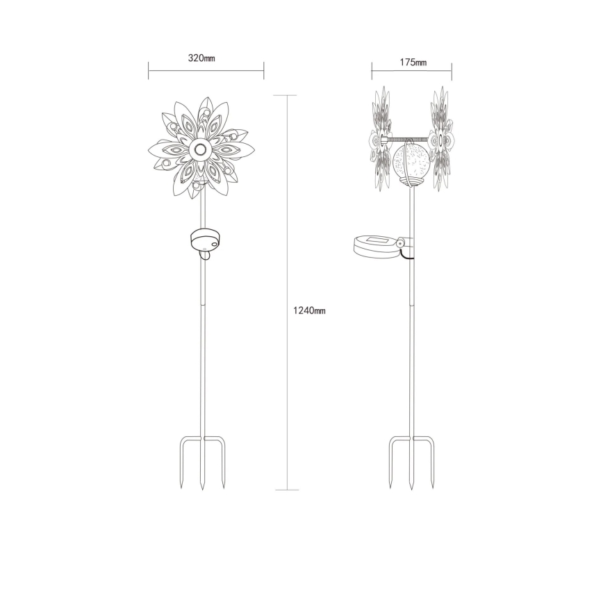 Globo - LED Solare decorazione LED/0,02W/3V IP44