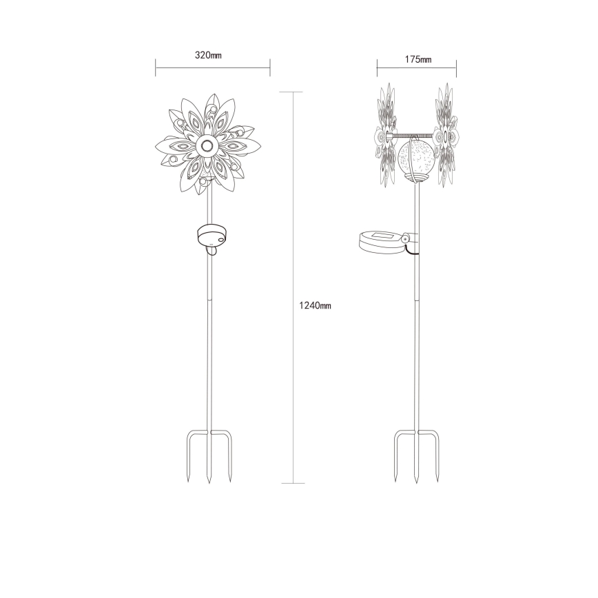 Globo - LED Solare decorazione LED/0,02W/3V IP44