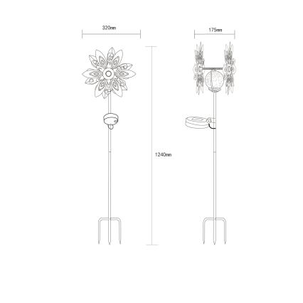 Globo - LED Solare decorazione LED/0,02W/3V IP44