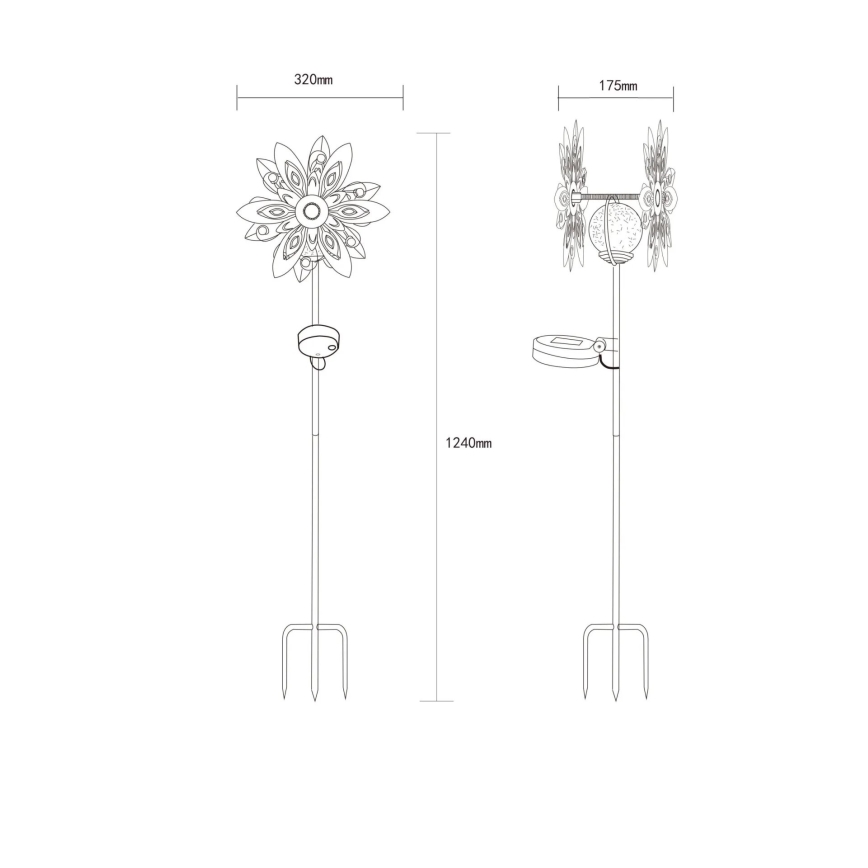Globo - LED Solare decorazione LED/0,02W/3V IP44