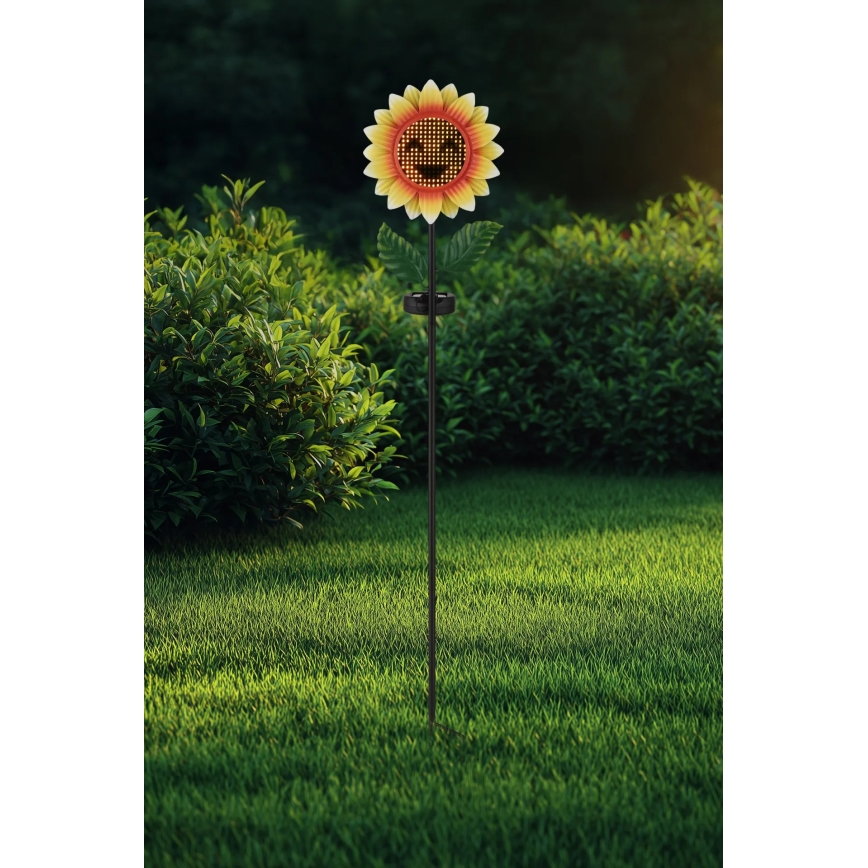 Globo - Lampada solare a LED 200xLED/3V IP44 600 mAh a forma di fiore