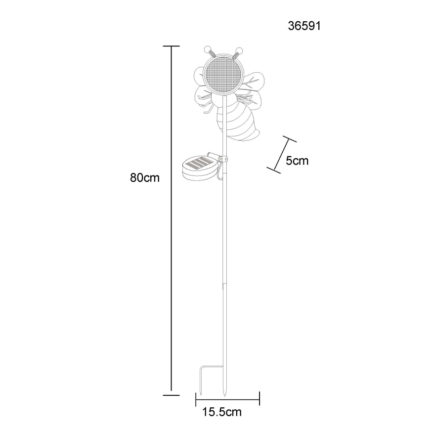 Globo - Lampada solare a LED 200 LED/3V IP44 600 mAh Ape