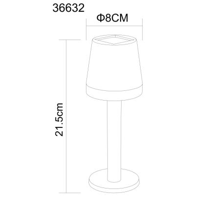 Globo - Lampada LED solare LED/0,5W/3,2V 3000K IP44 nero