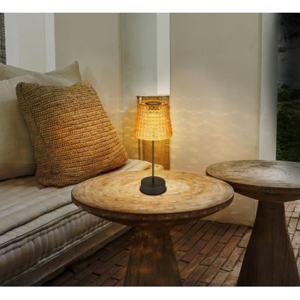 Globo - SET 2x Lampada LED solare LED/0,06W/3V IP44 40 mAh arancione