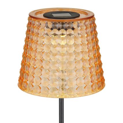 Globo - SET 2x Lampada LED solare LED/0,06W/3V IP44 40 mAh arancione