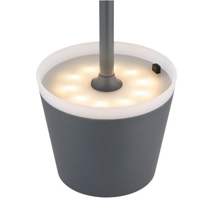 Globo - Lampada LED solare LED/0,6W/3V 3000K IP44 1200 mAh antracite