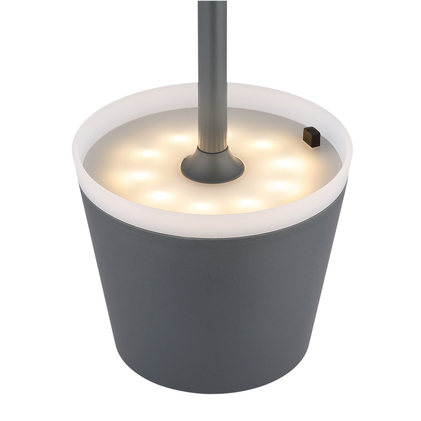 Globo - Lampada LED solare LED/0,6W/3V 3000K IP44 1200 mAh antracite