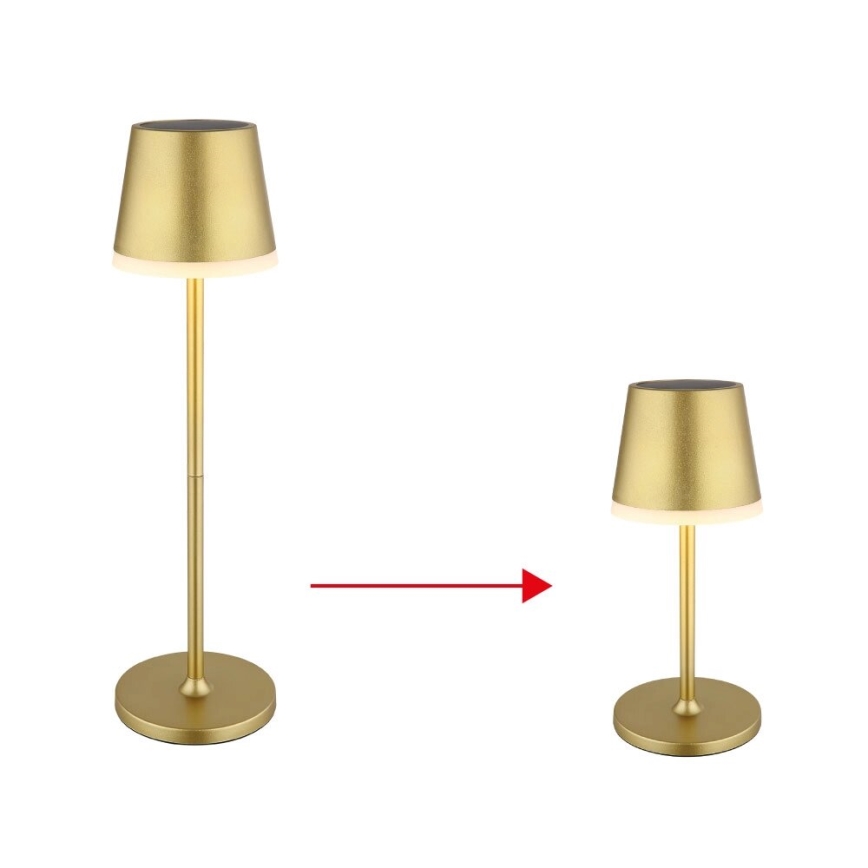 Globo - Lampada LED solare LED/0,6W/3V 3000K IP44 oro