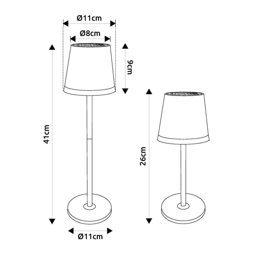Globo - Lampada LED solare LED/0,6W/3V 3000K IP44 oro