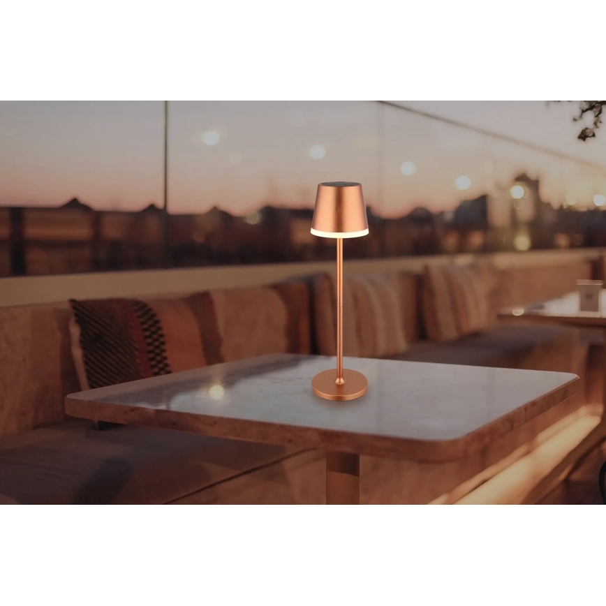 Globo - Lampada LED solare LED/0,6W/3V 3000K IP44 rame