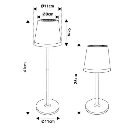 Globo - Lampada LED solare LED/0,6W/3V 3000K IP44 rame