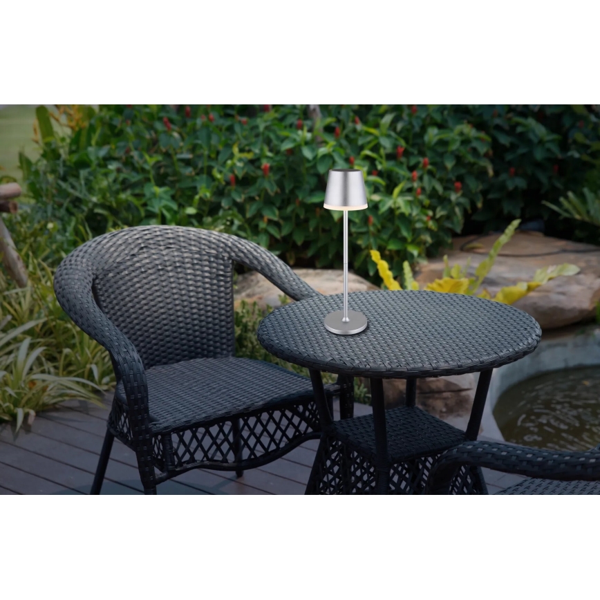 Globo - Lampada LED solare LED/0,6W/3V 3000K IP44 cromo opaco