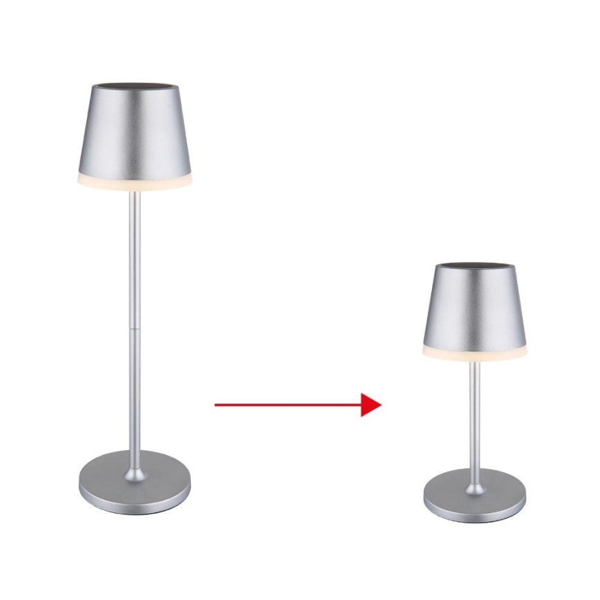 Globo - Lampada LED solare LED/0,6W/3V 3000K IP44 cromo opaco