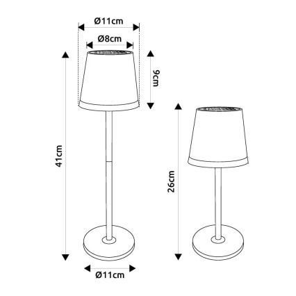 Globo - Lampada LED solare LED/0,6W/3V 3000K IP44 cromo opaco