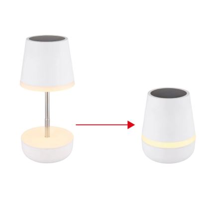 Globo - Lampada solare LED 10xLED/0,06W/3V IP44 800 mAh bianco