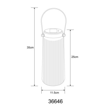 Globo - Lampada LED solare 2xLED/0,5W/3V 3000K IP44