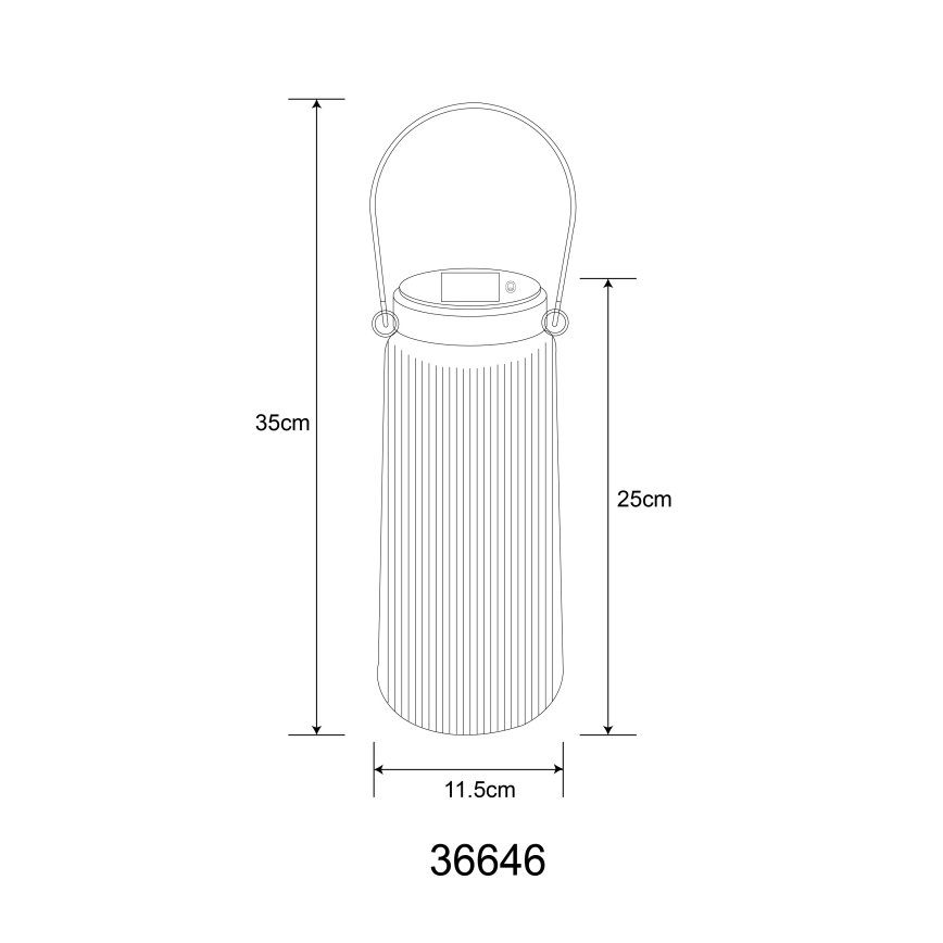 Globo - Lampada LED solare 2xLED/0,5W/3V 3000K IP44