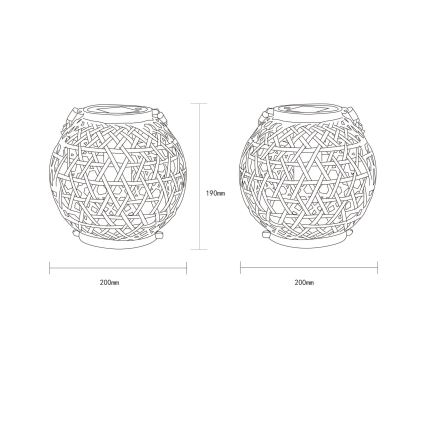Globo - Lampada LED solare LED/0,02W/3V IP44