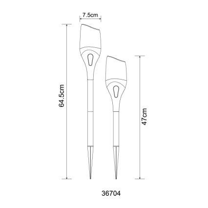 Globo - Lampada LED solare LED/2,4W/3V 1600K IP44