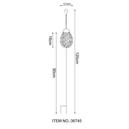 Globo - Lampada LED solare 3in1 LED/0,06W/3,2V 3000K IP44