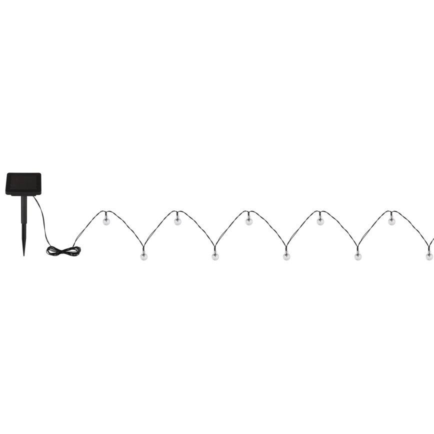Globo - Catena LED solare 20xLED/0,06W/3,2V 285 cm IP44 600 mAh