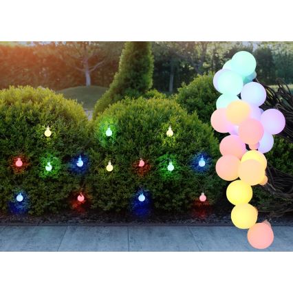 Globo - Catena luminosa solare a LED 20xLED/1,2V IP44 300 mAh 5,8 m